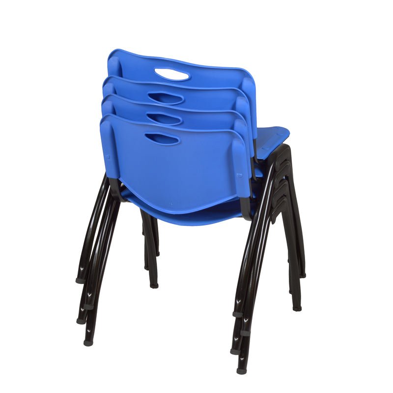 Regency M Lightweight Stackable Sturdy Breakroom Chair (Pack of 4) - SchoolOutlet