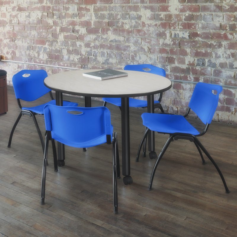 Regency M Lightweight Stackable Sturdy Breakroom Chair (Pack of 4) - SchoolOutlet