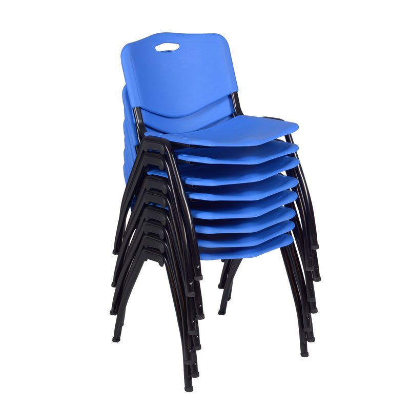 Regency M Lightweight Stackable Sturdy Breakroom Chair (Pack of 8) - SchoolOutlet