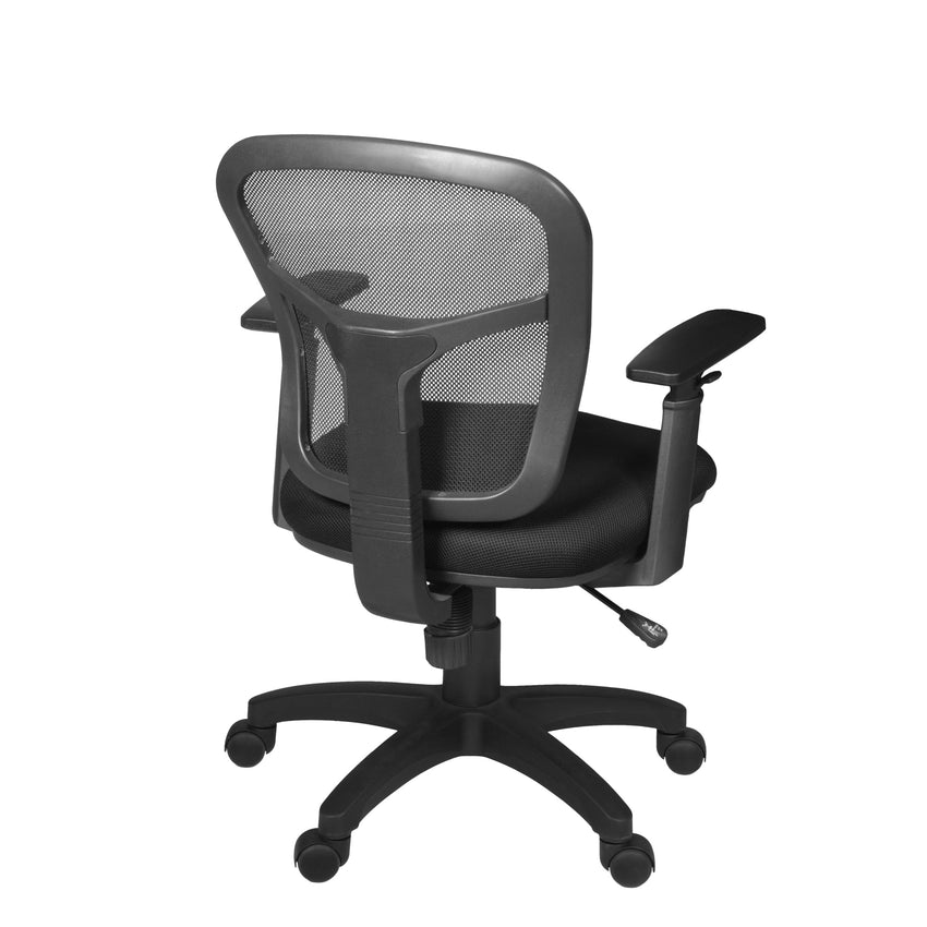 Regency Harrison Ergonomic Mesh Back Task Chair with Height - Adjustable Arms and Synchro - Tilt Functionality 18 - 23"H (REG - 5125ABK) - SchoolOutlet