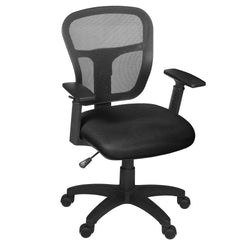 Regency Harrison Ergonomic Mesh Back Task Chair with Height-Adjustable Arms and Synchro-Tilt Functionality 18-23"H (REG-5125ABK)