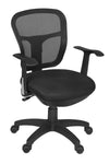 Regency Harrison Armless Mesh Back Task Chair with Breathable Ergonomic Support and 360 - Degree Swivel 18 - 23