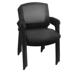 Regency Knight 4 - Pack Multi - Purpose Mesh Back Guest Chairs with Breathable Support and Stackable Steel Frames 17