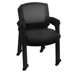Regency Knight 4 - Pack Multi - Purpose Mesh Back Guest Chairs with Breathable Support and Stackable Steel Frames 17