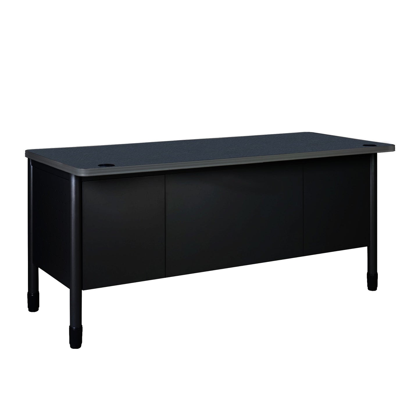 Regency Mesa Steel Double Pedestal Teacher's Office Desk with Center Drawer 60" x 30" (REG - 66348SPCD - DP) - SchoolOutlet