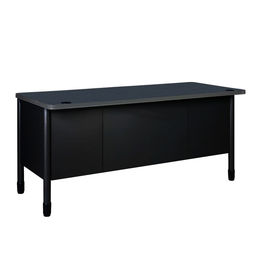 Regency Mesa Steel Double Pedestal Teacher's Office Desk with Center Drawer 60" x 30" (REG - 66348SPCD - DP) - SchoolOutlet
