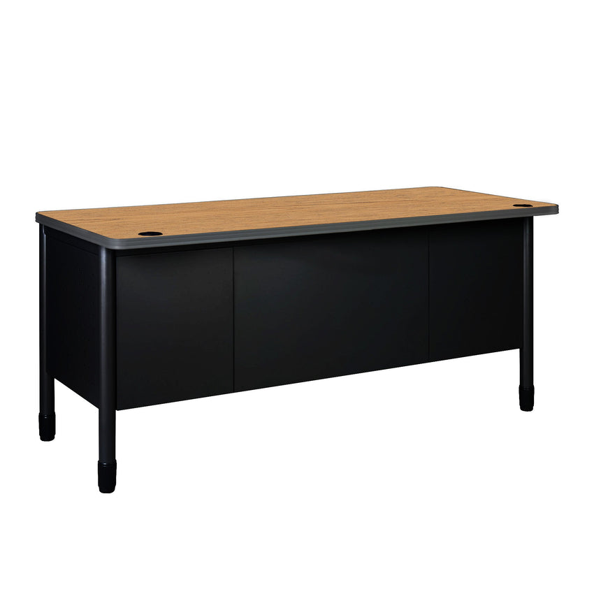 Regency Mesa Steel Double Pedestal Teacher's Office Desk with Center Drawer 60" x 30" (REG - 66348SPCD - DP) - SchoolOutlet