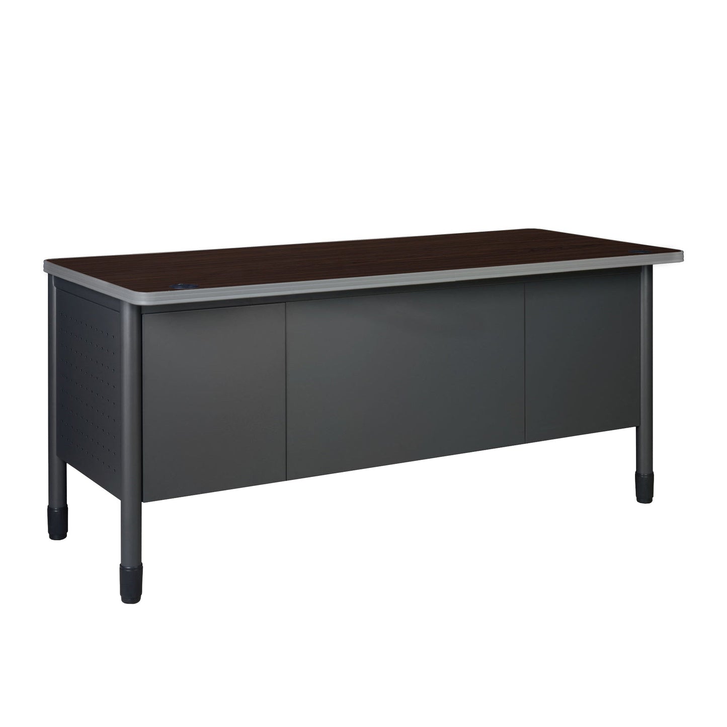 Regency Mesa Steel Double Pedestal Teacher's Office Desk with Center Drawer 60" x 30" (REG - 66348SPCD - DP) - SchoolOutlet