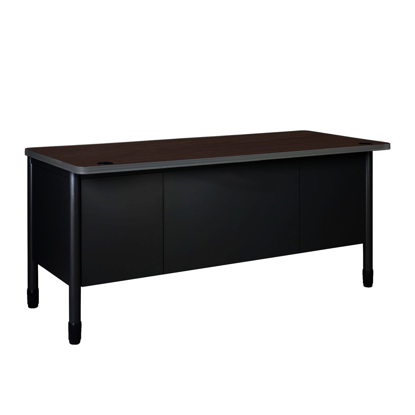 Regency Mesa Steel Double Pedestal Teacher's Office Desk with Center Drawer 60" x 30" (REG - 66348SPCD - DP) - SchoolOutlet