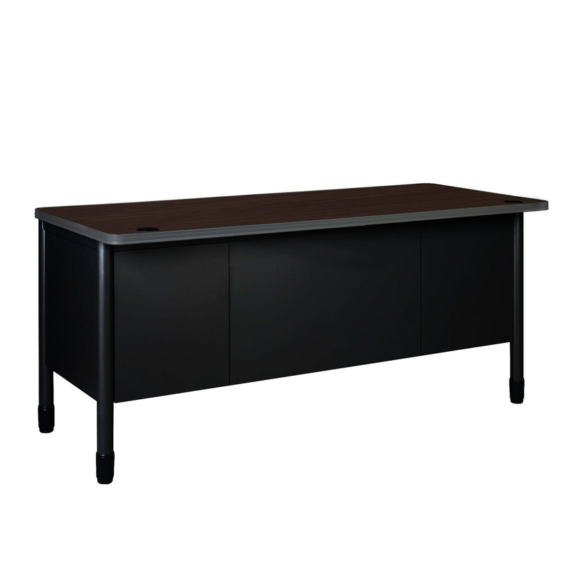 Regency Mesa Steel Double Pedestal Teacher's Office Desk with Center Drawer 60" x 30" (REG - 66348SPCD - DP) - SchoolOutlet