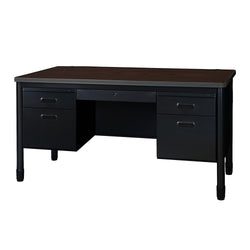 Regency Mesa Steel Double Pedestal Teacher's Office Desk with Center Drawer 60" x 30" (REG-66348SPCD-DP)
