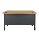 Regency Mesa Steel Single Pedestal Teacher's Office Desk with Center Drawer 48