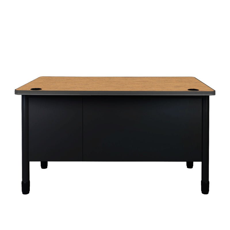 Regency Mesa Steel Single Pedestal Teacher's Office Desk with Center Drawer 48" x 30" (REG - 66348SPCD) - SchoolOutlet
