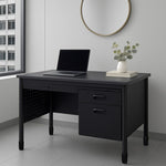 Regency Mesa Steel Single Pedestal Teacher's Office Desk with Center Drawer 48