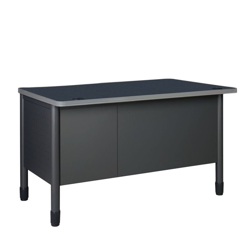 Regency Mesa Steel Single Pedestal Teacher's Office Desk with Center Drawer 48" x 30" (REG - 66348SPCD) - SchoolOutlet