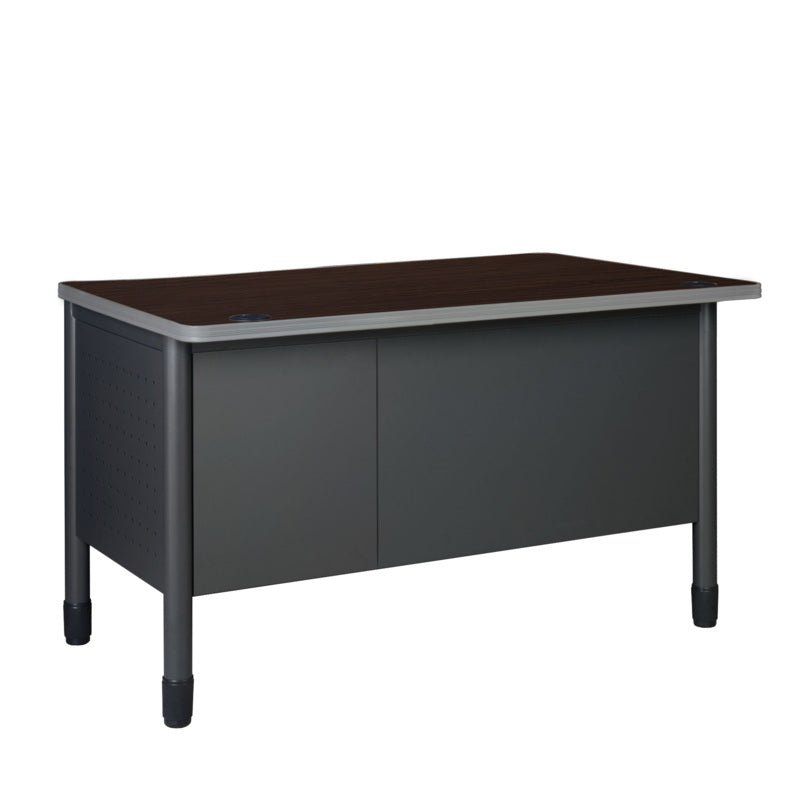 Regency Mesa Steel Single Pedestal Teacher's Office Desk with Center Drawer 48" x 30" (REG - 66348SPCD) - SchoolOutlet