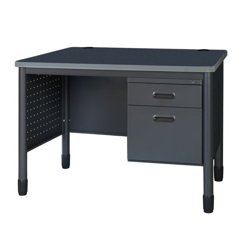 Regency Mesa Steel Single Pedestal Teacher's Office Desk 48" x 30" (REG - 66348SPCD) - SchoolOutlet