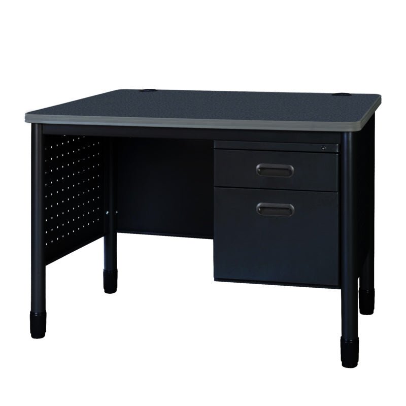 Regency Mesa Steel Single Pedestal Teacher's Office Desk 48" x 30" (REG - 66348SPCD) - SchoolOutlet