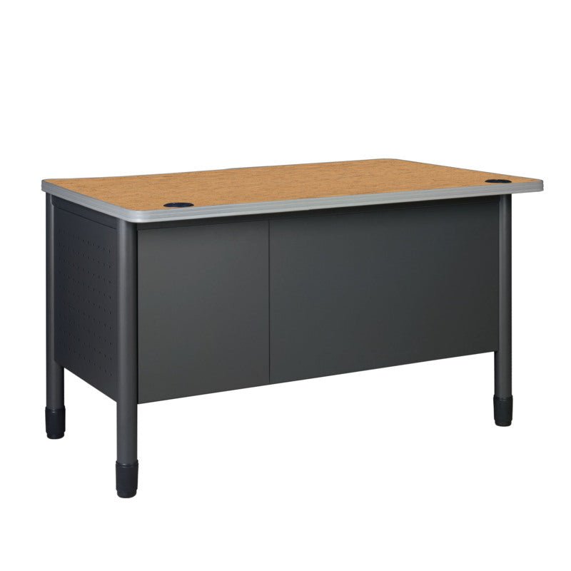 Regency Mesa Steel Single Pedestal Teacher's Office Desk 48" x 30" (66348SPMO) - SchoolOutlet