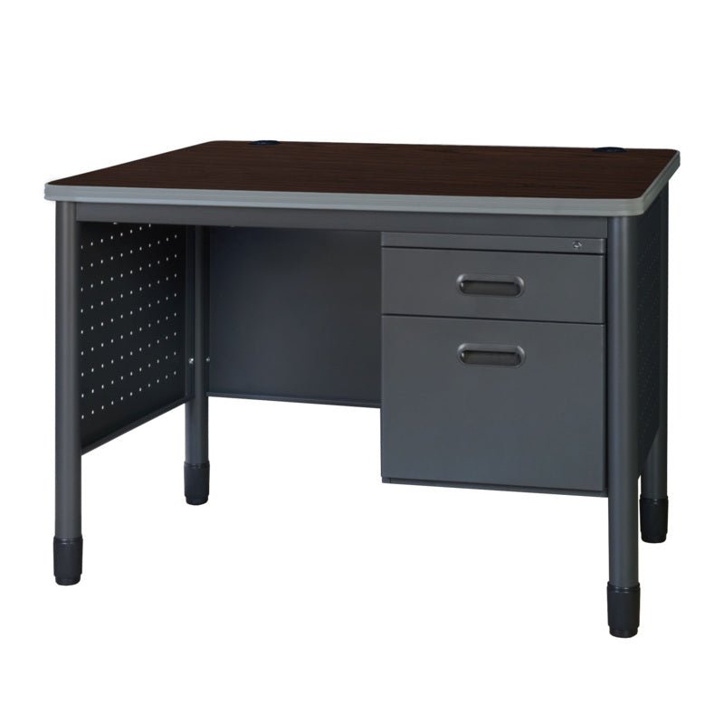Regency Mesa Steel Single Pedestal Teacher's Office Desk 48" x 30" (REG - 66348SPCD) - SchoolOutlet