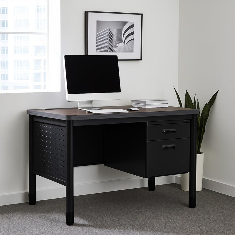 Regency Mesa Steel Single Pedestal Teacher's Office Desk 48" x 30" (REG - 66348SPCD) - SchoolOutlet