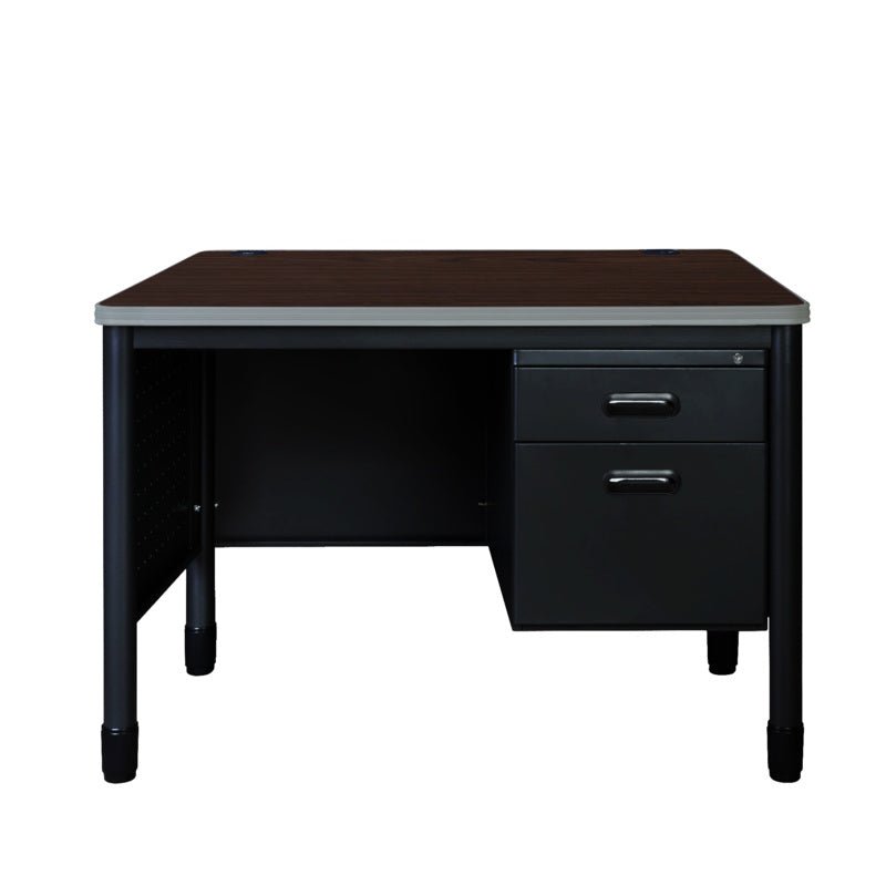 Regency Mesa Steel Single Pedestal Teacher's Office Desk 48" x 30" (REG - 66348SPCD) - SchoolOutlet