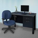 Regency Mesa Steel Single Pedestal Teacher's Office Desk 48