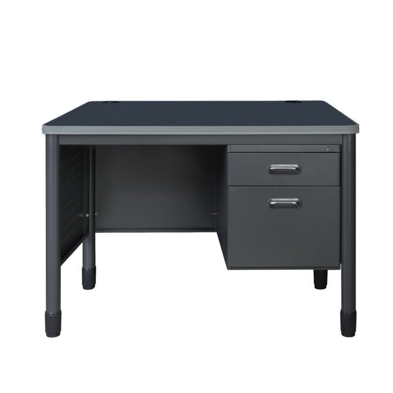 Regency Mesa Steel Single Pedestal Teacher's Office Desk 48" x 30" (REG - 66348SPCD) - SchoolOutlet