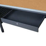 Regency Mesa Steel Single Pedestal Teacher's Office Desk with Center Drawer 60