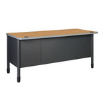 Regency Mesa Steel Single Pedestal Teacher's Office Desk with Center Drawer 60