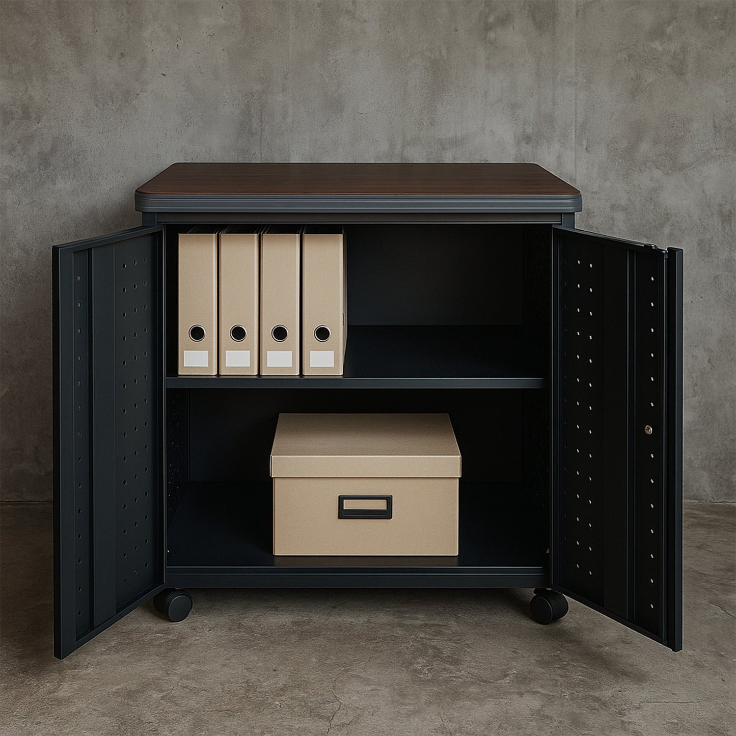 Regency Mesa Steel Mobile Locking 2 - Door Storage Utility Cabinet 30" x 23.25" (REG - 66746SC) - SchoolOutlet
