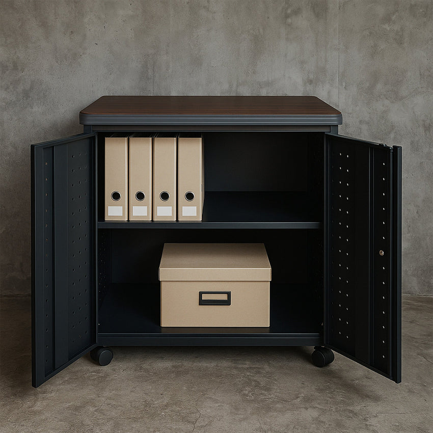 Regency Mesa Steel Mobile Locking 2 - Door Storage Utility Cabinet 30" x 23.25" (REG - 66746SC) - SchoolOutlet
