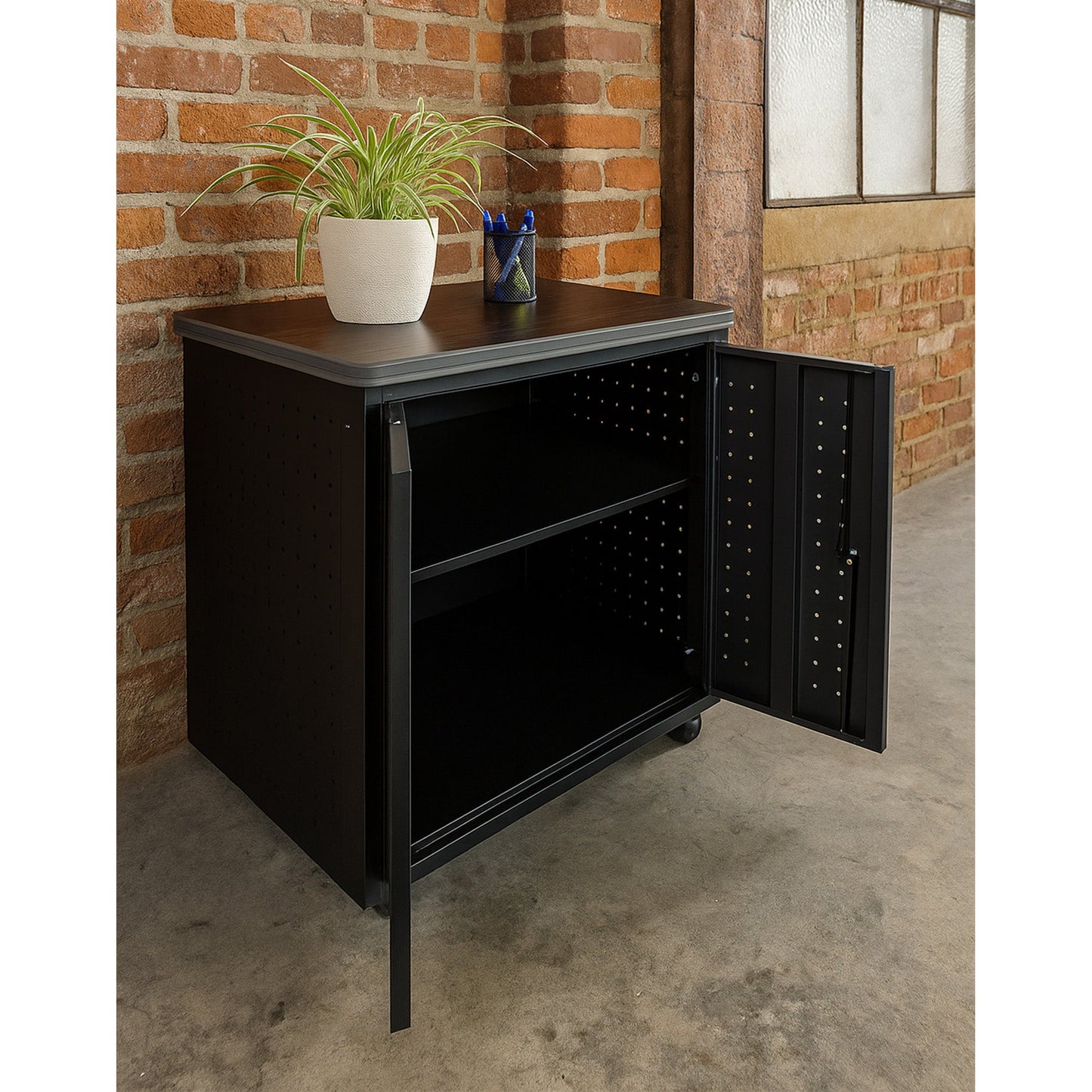 Regency Mesa Steel Mobile Locking 2 - Door Storage Utility Cabinet 30" x 23.25" (REG - 66746SC) - SchoolOutlet