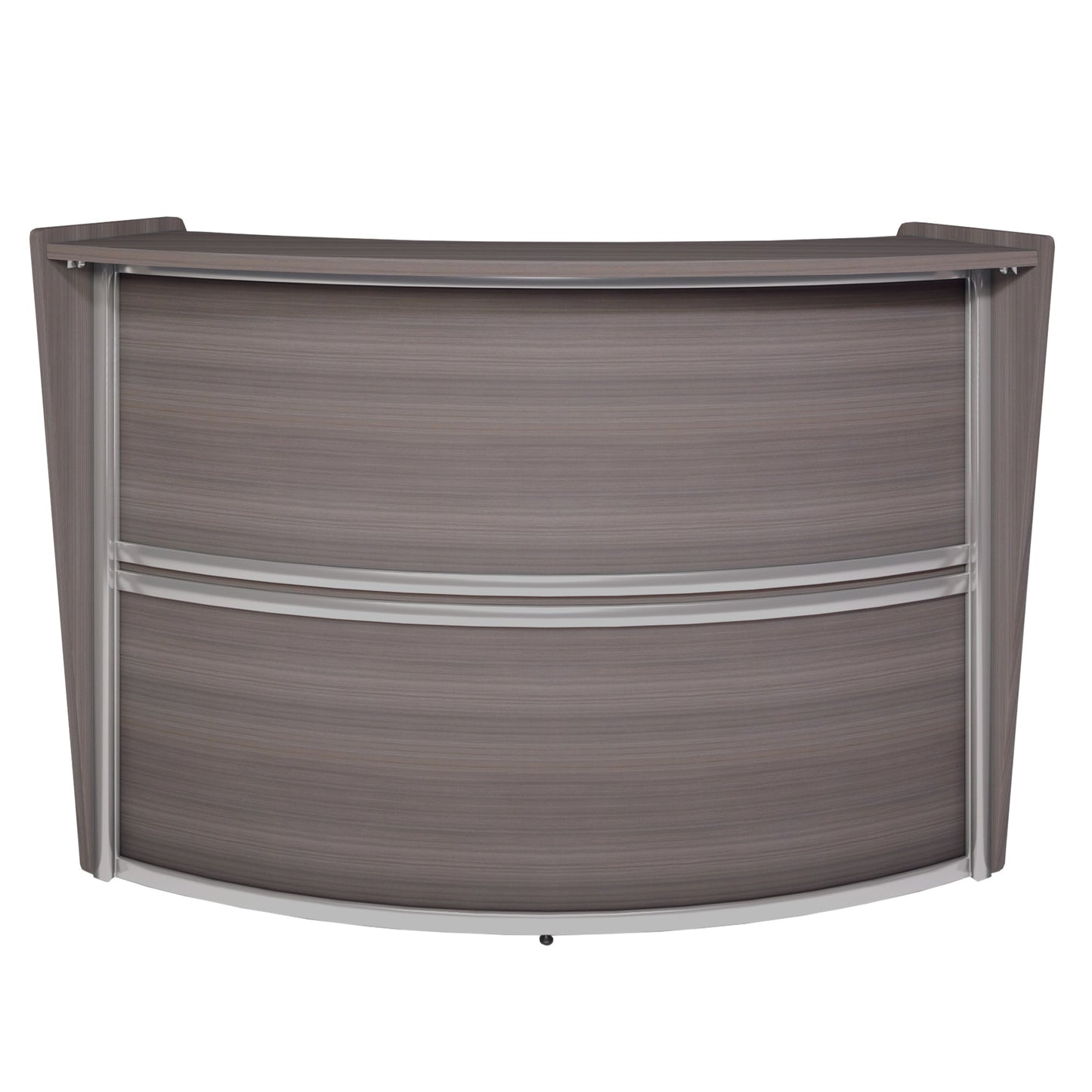 Regency Marque Single - Unit Reception Curved Desk Workstation 72"W x 32"D - SchoolOutlet