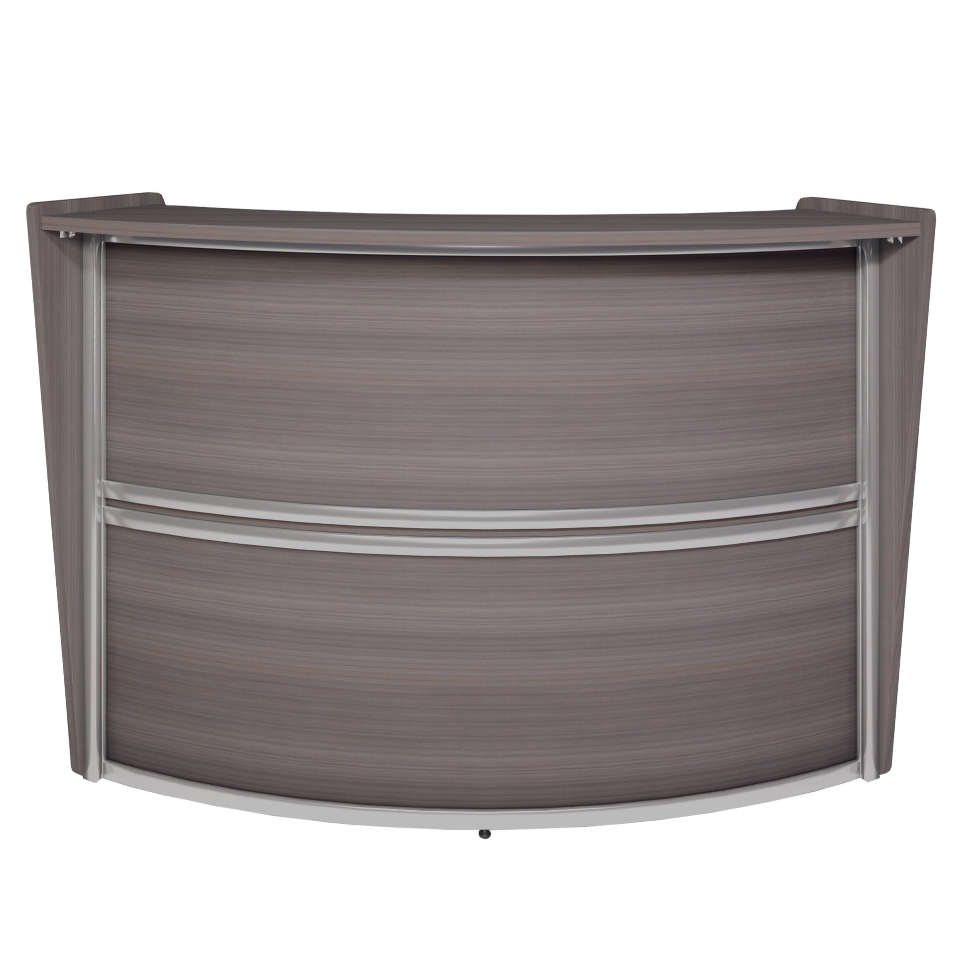 Regency Marque Single - Unit Reception Curved Desk Workstation 72"W x 32"D - SchoolOutlet