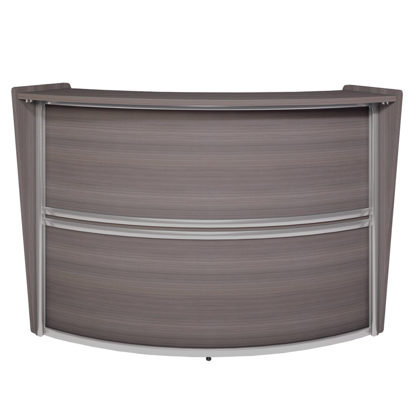 Regency Marque Single - Unit Reception Curved Desk Workstation 72"W x 32"D - SchoolOutlet