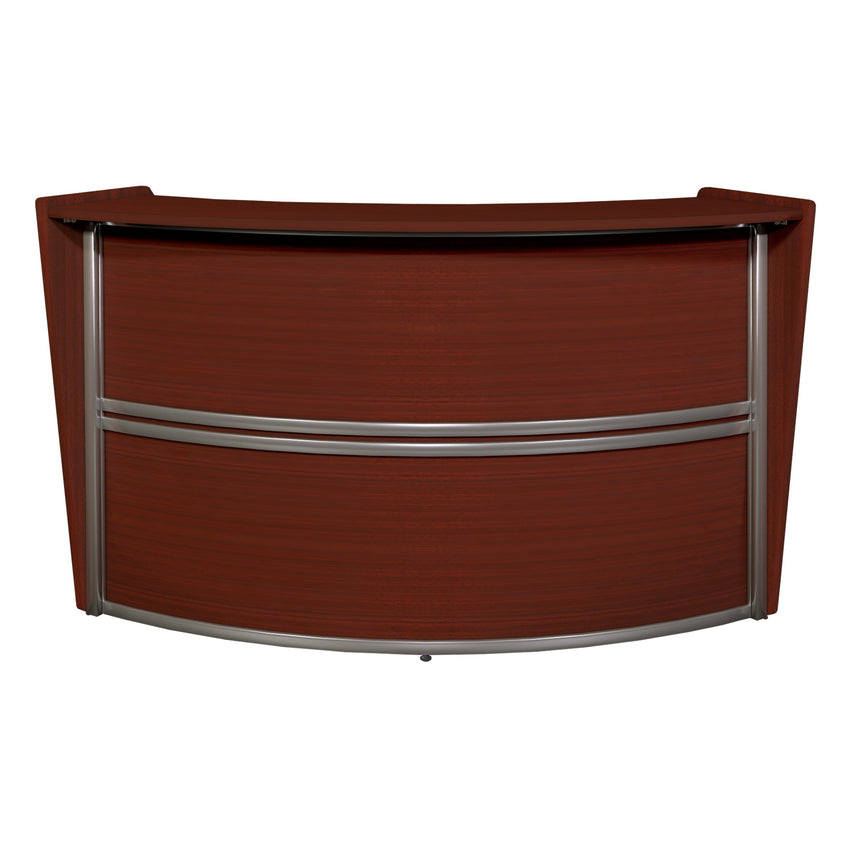 Regency Marque Single - Unit Reception Curved Desk Workstation 72"W x 32"D - SchoolOutlet