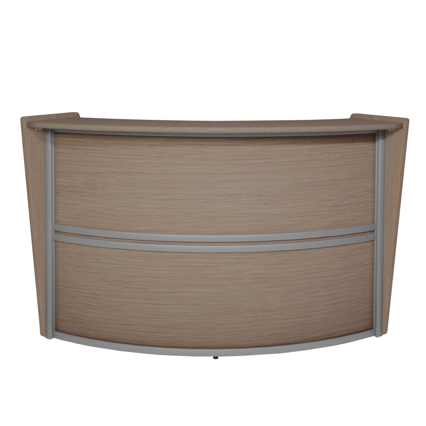 Regency Marque Single - Unit Reception Curved Desk Workstation 72"W x 32"D - SchoolOutlet
