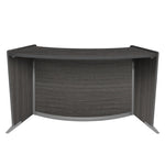 Regency Marque Curved ADA Compliant Reception Station Standalone or Add - On - Noble Oak - 42