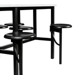 Regency Endure Standing Height Collaborative Table & Chair Set with 4 Pull-Out Stools 31.25