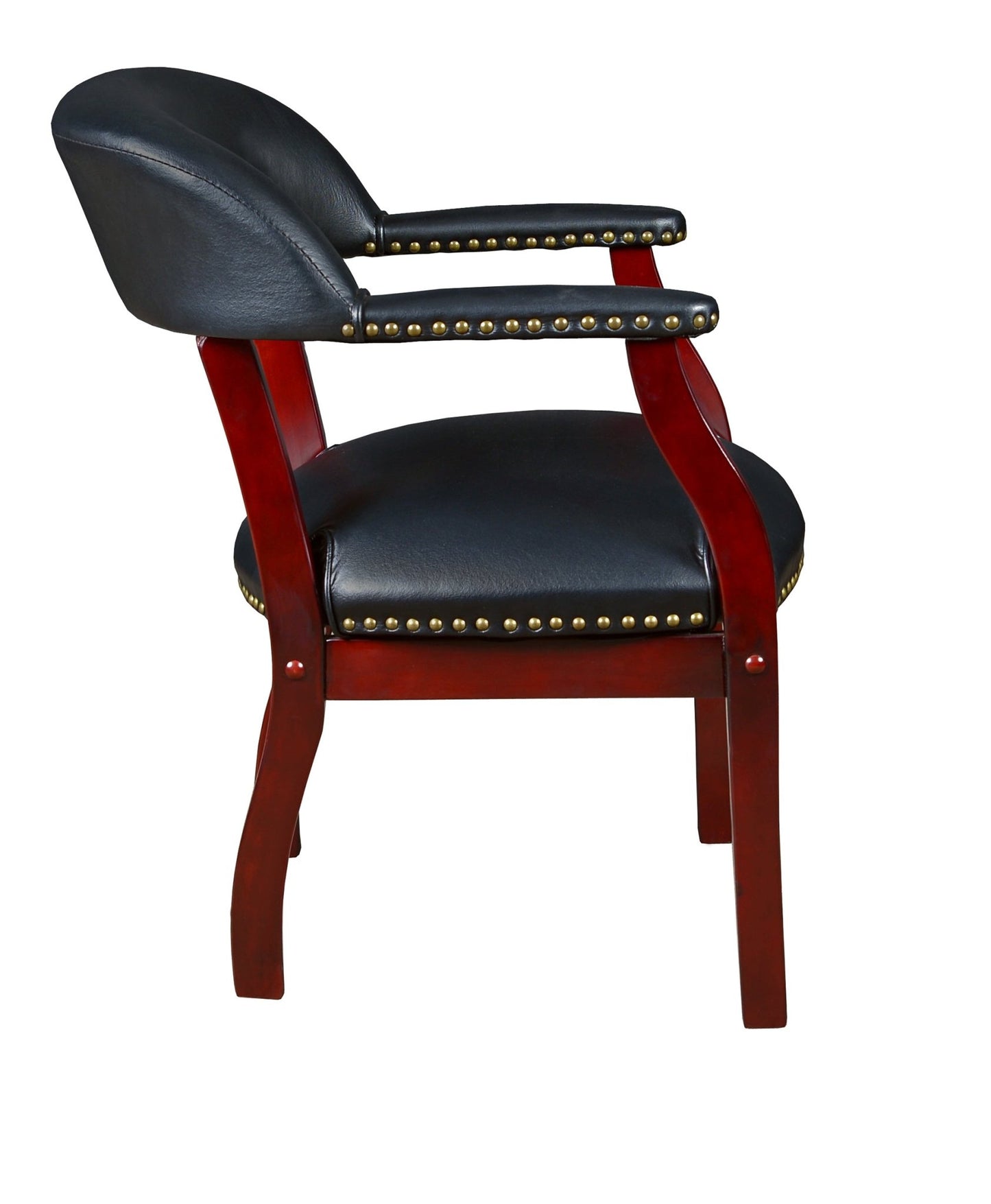Regency Low Curved Back Ivy League Captain Chair with Saddle Seat - Traditional Chairs Side & Guest Seating 18"H (REG - 9004XXX) - SchoolOutlet