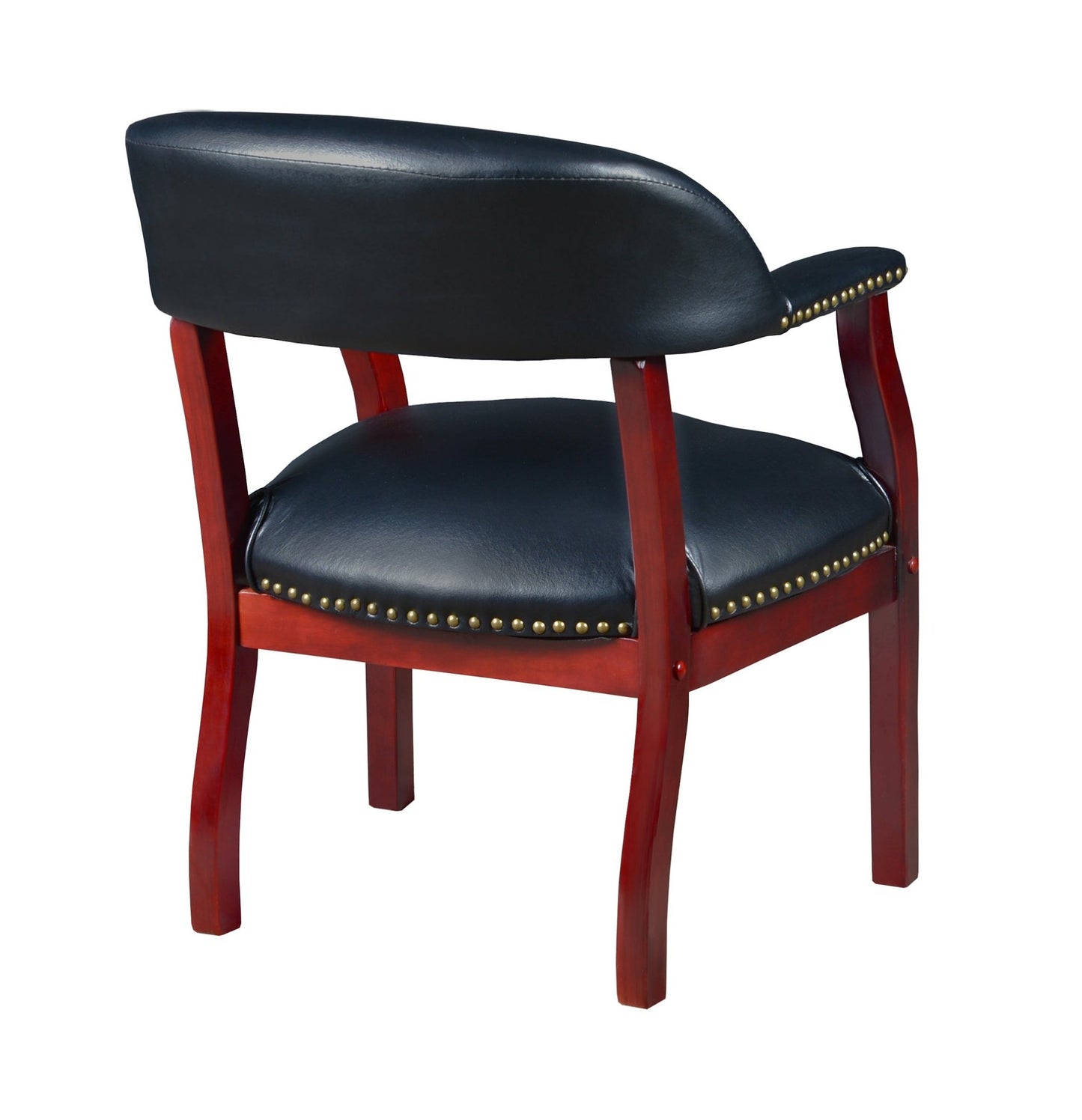 Regency Low Curved Back Ivy League Captain Chair with Saddle Seat - Traditional Chairs Side & Guest Seating 18"H (REG - 9004XXX) - SchoolOutlet