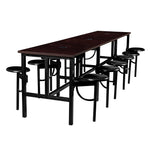 Regency Endure Standing Height Collaborative Table & Chair Set with 12 Pull-Out Stools 31.25