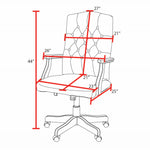Regency Ivy League Seating Traditional Chair Swivel Timeless Spindle - Back Design with High - Mobility Rolling Base 18 - 21