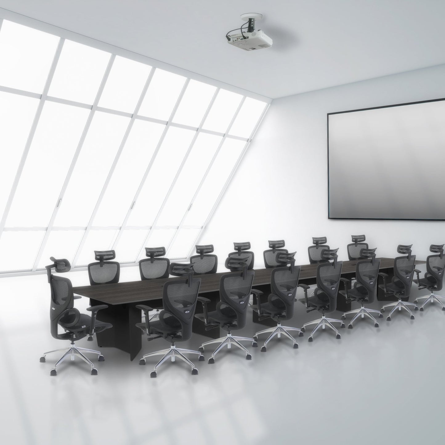 Regency Array 240" Conference Table with Power Data Grommet (REG - ACT24048) - SchoolOutlet