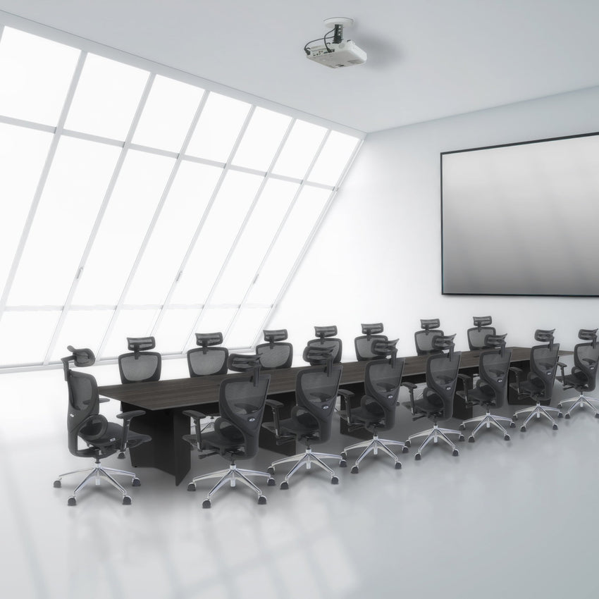 Regency Array 240" Conference Table with Power Data Grommet (REG - ACT24048) - SchoolOutlet