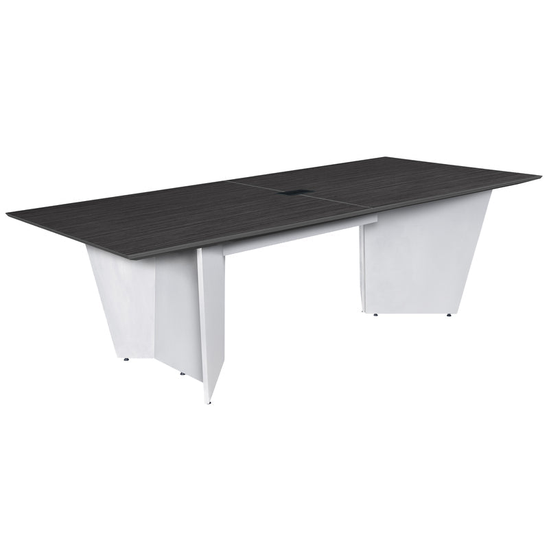 Regency Array 96"L Conference Table with Power Data Grommet - Noble Oak Top - SchoolOutlet