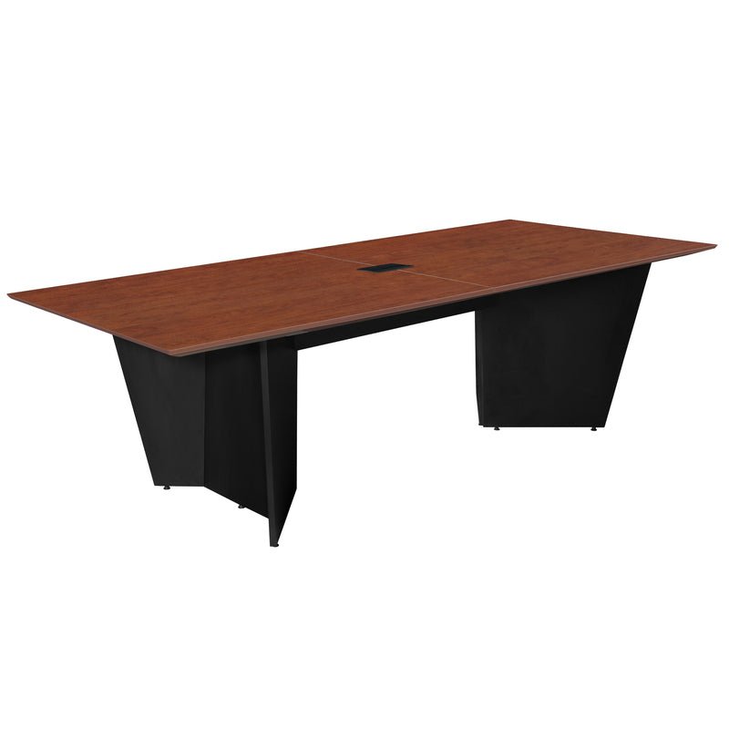 Regency Array 96"L Conference Table with Power Data Grommet - Noble Oak Top - SchoolOutlet