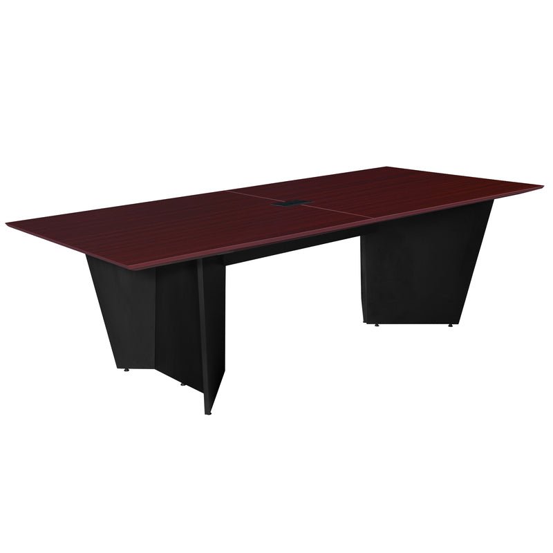 Regency Array 96"L Conference Table with Power Data Grommet - Noble Oak Top - SchoolOutlet