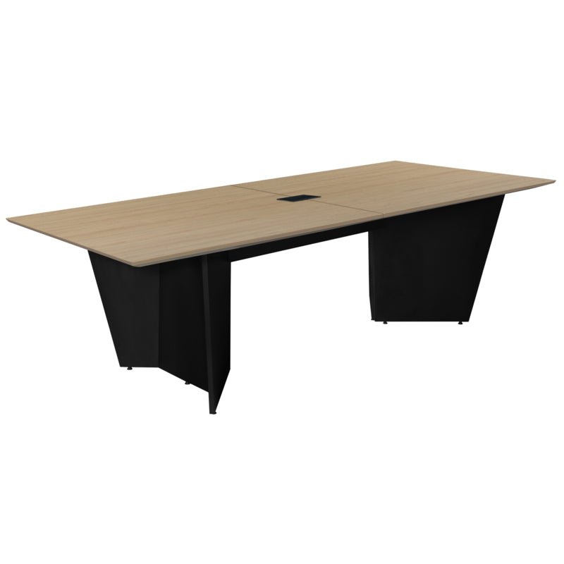 Regency Array 96"L Conference Table with Power Data Grommet - Noble Oak Top - SchoolOutlet